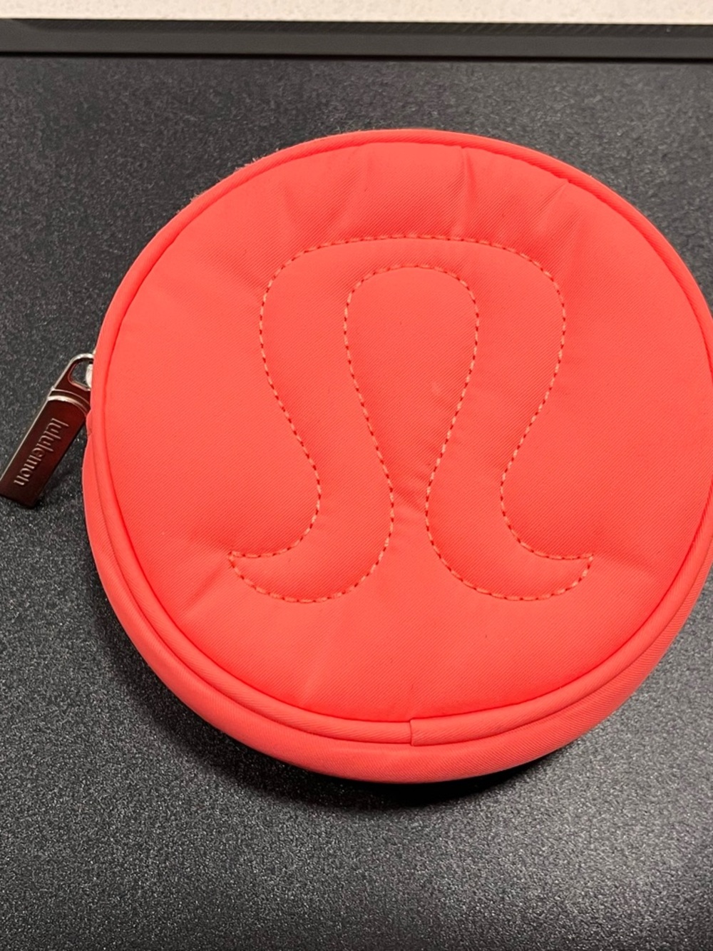 Lululemon Round Coral Zip Pouch